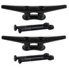 ORLANG 6 Inch Dock Cleats, Electrophoretic Coated Black Boat Cleats