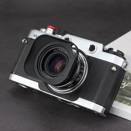 Haoge LH-VM13P Square Metal Lens Hood for Voigtlander 35mm f2 Ultron Aspherical Vintage Line VM, 21mm f3.5 Color Skopar Aspherical VM, 35mm f2.5 Color Skopar Pancake II VM Replace LH-12 LH-11 LH-4N