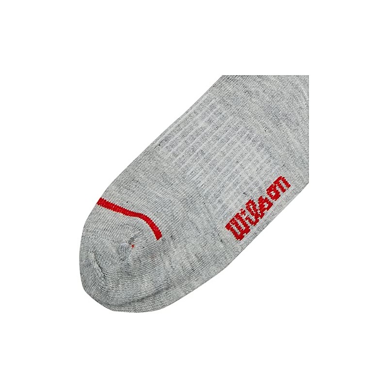 Wilson 10 Piezas Calceta para Hombre, Color Gris, Talla Única,