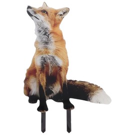 POPETPOP Acrylic Fox Garden Stakes : Fox Lawn Ornaments Garden Sign with Stake for Yard Flower Pots, Easy Installation, 11.79x7.47x0.12in