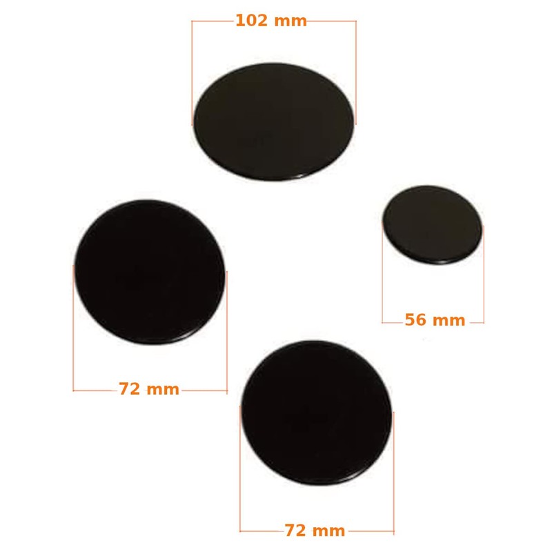 KIT 4 PLATES FOR KITCHEN REX-ELECTROLUX