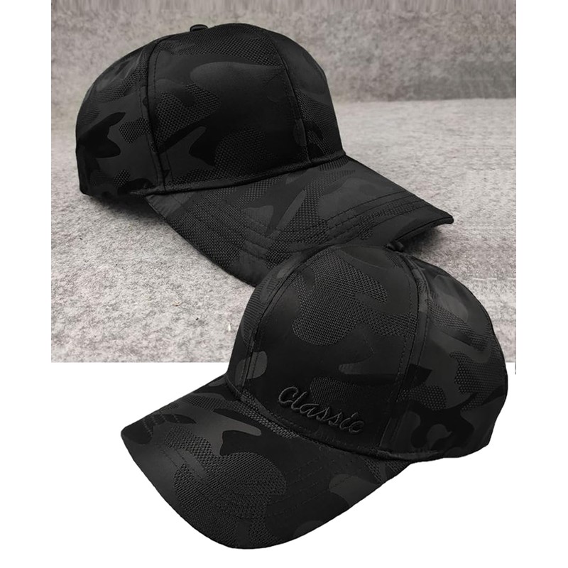 Laquest Camouflage Baseball Cap, Large Size (Up to 25.6 inches