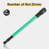 sourcing map 2pcs Nut Driver Drill Bit 5/16 Inch Socket