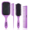 4 cepillos de pelo para mujer, peine para mujeres y