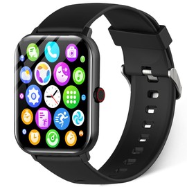 Smart Watch (2024 High Performance Model, 1.9 inch Large Screen), Call Function, Bluetooth 5.3 Activity Monitor, Wristwatch, Incoming Calls/Message Notifications, 200+ Dial Switching, Pedometer,