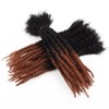 Orientfashion 8inch Textured Dreadlock Extensions Human Hair,0.6 Thickness Full Hand-made