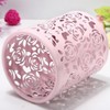CTKcom 2 Pack Hollow Rose Flower Pattern Metal Pen Pencil