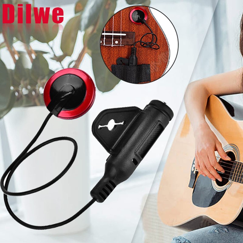 Guitar Pickup, Piezo Contact Microphone Pickup Mini Piezo Pickup for