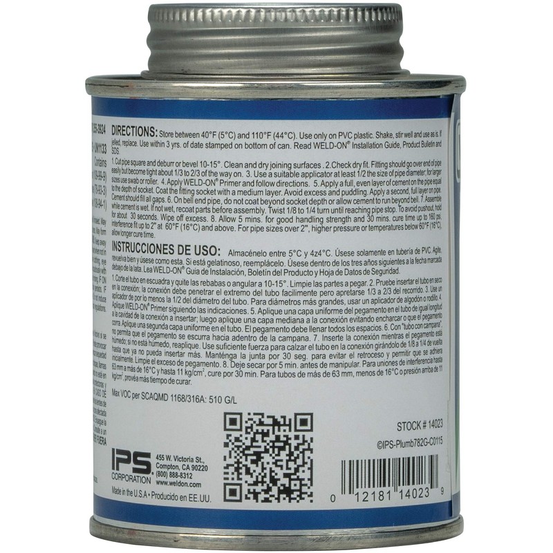 IPS 14023 Plumbing Primer 1/2-Pint Can with Applicator Cap