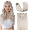 COOKAYU Clip in Hair Extensions 14inch 7pcs 120g Clip in