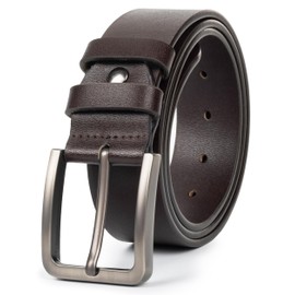 INOGIH Men's Dress-Belt Casual-Genuine-Leather-Belt Pin-Buckle Classic-Waist-Belt for Daily Life