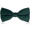 NECOTIA Men's Bow Tie, Stylish, Single Bowtie, Black, Plain, Wedding,