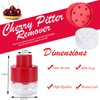 Cherry Pitter Tool,7-Hole Adjustable Fruit Seed Remover with Push-Down Design,
