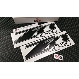 Z71 4x4 Decal Chevy Fender Tailgate Sticker 2007-2013 Select Color: (Gloss Blackout)