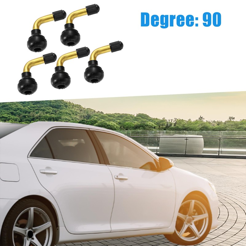 A ABSOPRO Tire Valve Stem 90 Degrees PVR70 Valve Extension