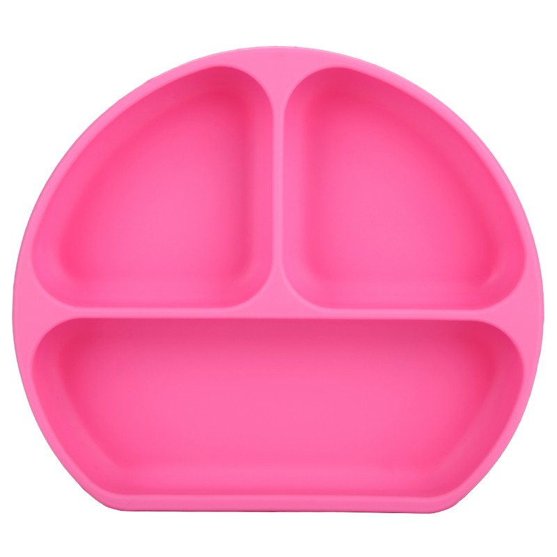 Silicone Divided Toddler Plates DIY Complementary Food Placemat Suction Cup