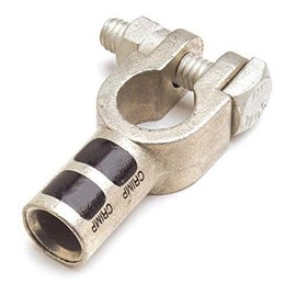 Grote 82-9057 Straight Barrel Die Cast Clamp - 1/0 Gauge, Positive, Black