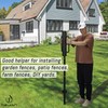 Fence Post Driver T Post Pounder with Handle 16 LB,