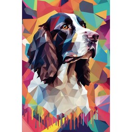 Springer Spaniel Dog Gift: 108 Lined Page Notebook, Journal, Diary, Artistic, 6x9 Inches