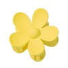Yellow Hair Claw Clips Flower Shaped Plastic Jaw Clips Anti-scratch