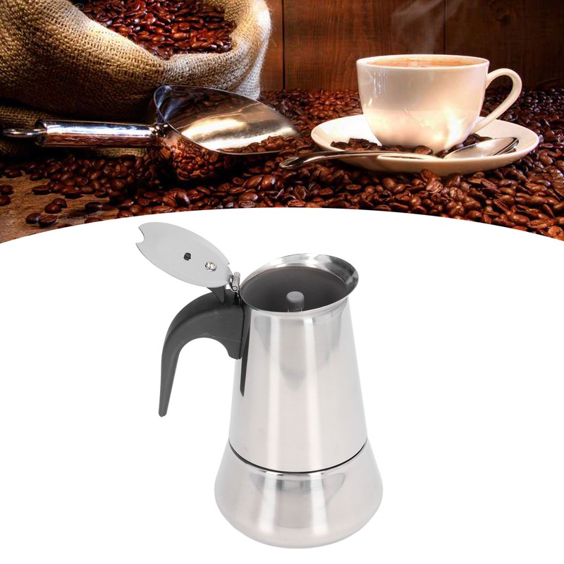 Stovetop Coffee Maker Pot Drip Type Large Capacity Stainless Steel