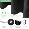 Dynamene 60 inch Stall Shower Curtain - Waffle Weave Heavy