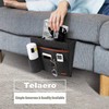 Telaero Bedside Caddy, Bedside Storage Caddy Sofa Armrest Organizer, Phone,