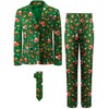 A&J DESIGN Christmas Suit for Boys Formal Suit Santa Claus