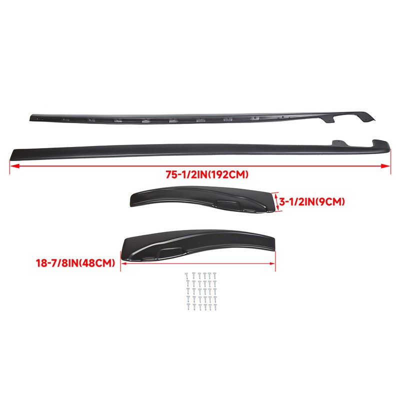 KUAFU Replacement Rocker Panels Guard Side Skirts Extension Compatible with