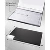 Art Portfolio 4 Packs Portfolio Folder with Plastic Sleeves Presentation