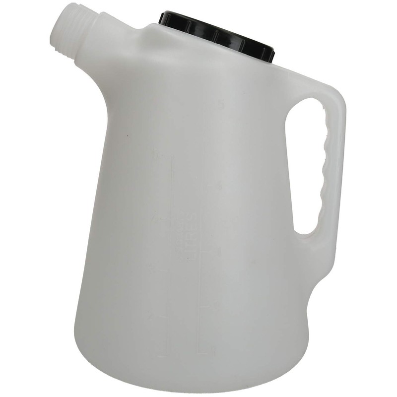 AB Tools-Toolzone 5L Plastic Measuring Jug & Flexible Spout Litre