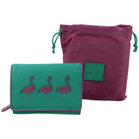 Mala Leather Ladies Tri-Fold Purse/Wallet Freya Collection - Turquoise