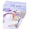 UK Greetings Christmas Card for Both of You - Snowcouple