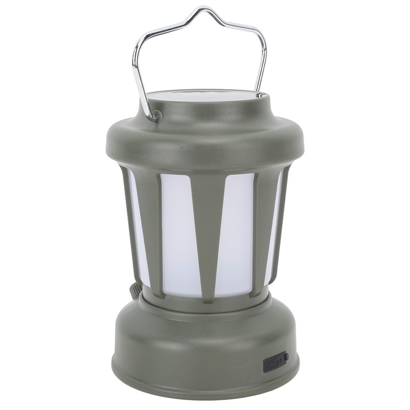 Camping Lantern Solar Powered USB Rechargeable Stepless Dimmable Retro Style
