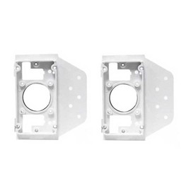 LEFITPA 2 Pack Replacement Plastic Central Vacuum Backing Mounting Plate for 2 Inch Vac Pipe & Standard Inlets