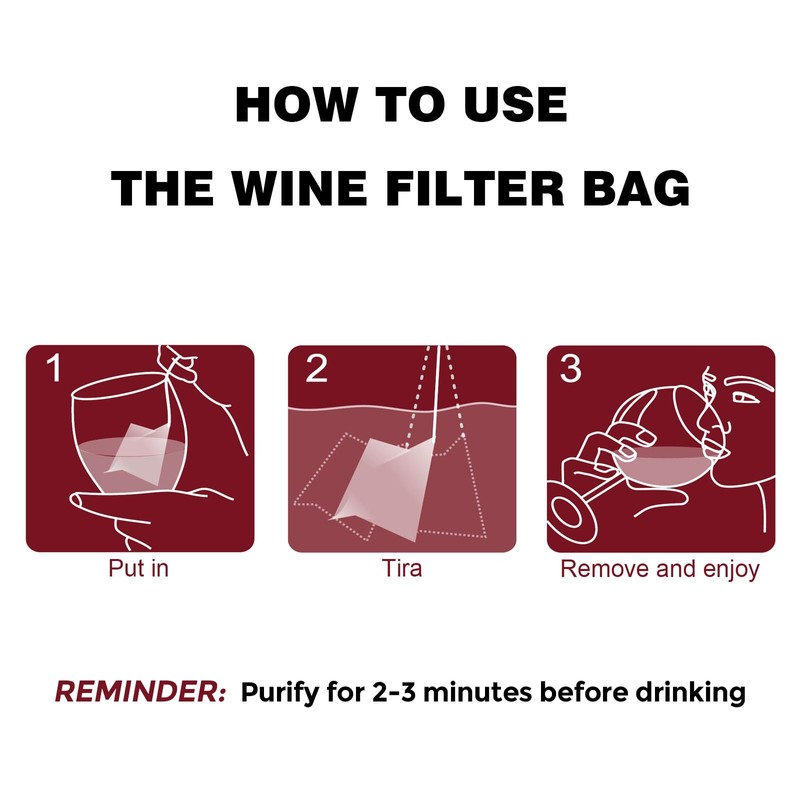 WEESIGEI Wine Filter Sulfite Purifier: Wine Filters Remover Histamines Sulfite