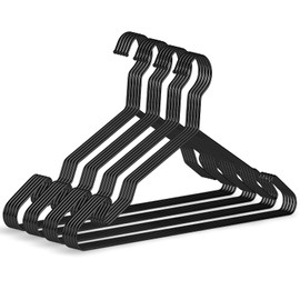 Luxurious Metal Hanger Set Heavy Duty Metal Hangers, Durable and Sturdy Hangers, Holds up to 25 lbs Compact Shirt Black Hanger - 20 Pack