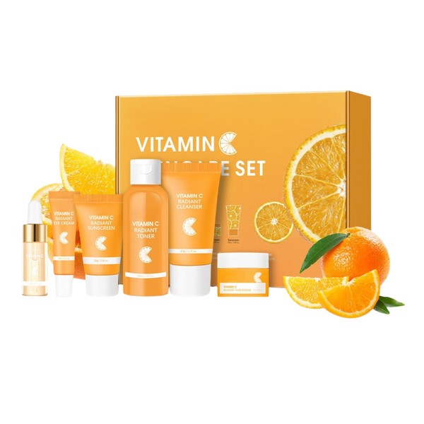 Vitamin C Skincare Set,Facial Kit Skin Care Sets & Kits