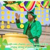Rainbow Foil Window Decoration - Leprechaun Hanging Decoration for St.