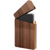 MaxGear Premium Wooden Business Card Holder for Men Natural Wood