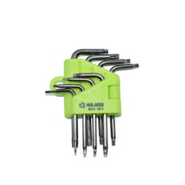Torx Screwdriver Set, T5, T6, T7, T8, T9, T10, T15, T20, Precision Hex Lobe Wrench Set, L-Shaped, Compatible with Anti-Fiddling Screws, Hex Star Screws, Mac Mini, Hard Disk Disassembly, Mac Book HDD