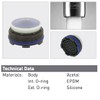 Neoperl Cache 1.0 gpm Faucet Aerator Hidden insert Aerated Stream