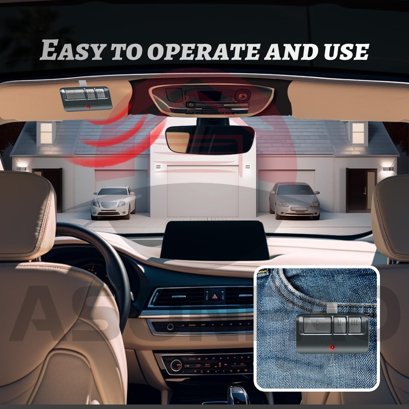 2Pack 953EV/EVC 953ESTD Universal Chamberlain Garage Door Opener Remote, 3-Year-Warranty