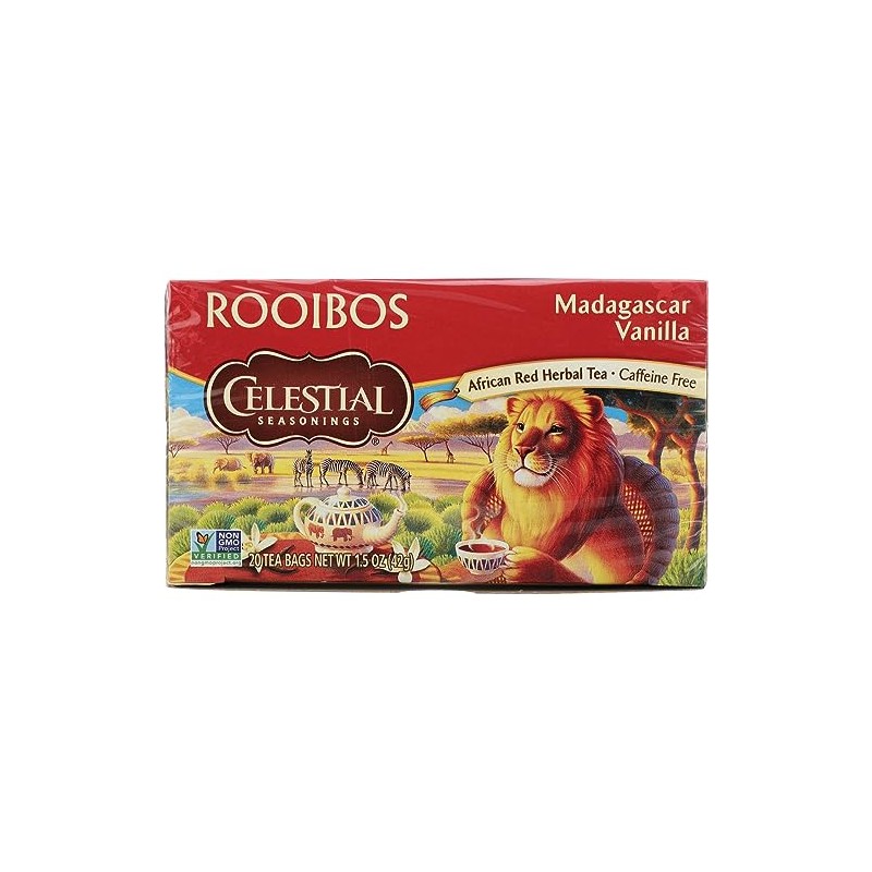 Celestial Seasonings Madagascar Vanilla Red Tea Bags - 20 Count