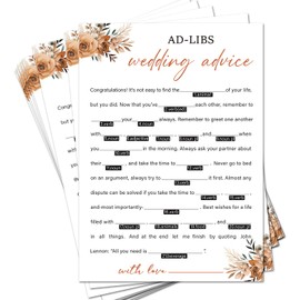 GOODBANER Boho Bridal Shower Games 30pcs Wedding Shower Games Cards, Bridal Games for Showers, Engagement Party Games Wedding Games for Reception Dinner Activities Game Card /10