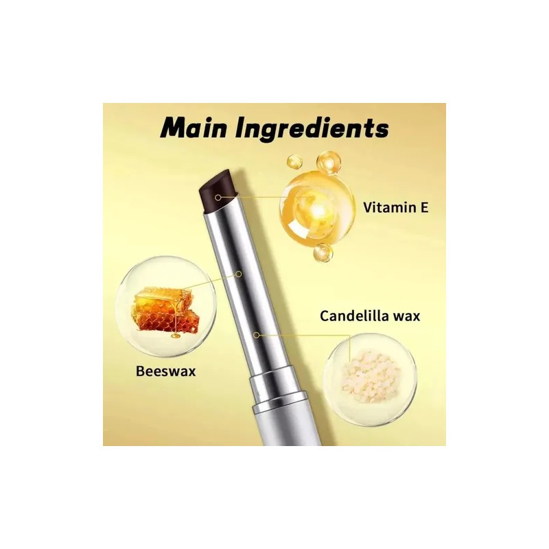 Pmiel, Lápiz Labial De Miel Negra, Hidratante Y Humectante