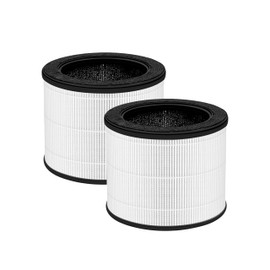 Nispira Airmega 100 3-in-1 True HEPA Activated Carbon Filter Replacement For Coway Airmega 100 Air Purifier 2 Packs