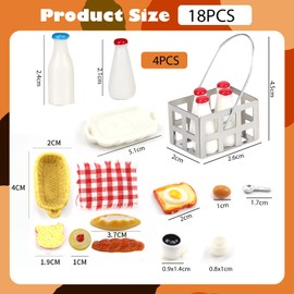 Aohcae Pack of 18 Dollhouse Accessories Christmas