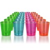 DecorRack 2 Oz Neon Shot Glasses, Plastic Shot Cup, Disposable