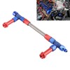 AN8 Braided Dual Feed Fuel Line Kit Carb Fittings for